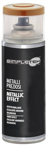 SIMPLETEK - Spraydose V400MET.1 Kupferlack mit Metallic-Effekt, 400 ml, glänzender Nagellack für Spiegel, Edelmetalle, Eisen (1 Stück)