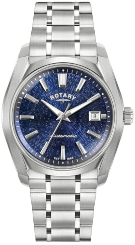 Rotary Men's Lumen Blue Dial Stainless Steel Bracelet Watch