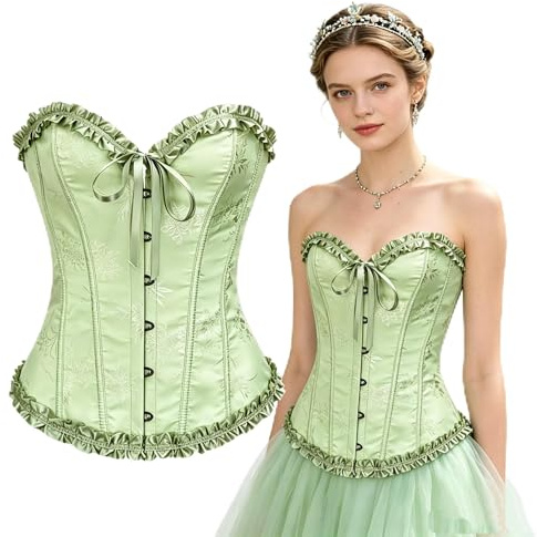 SilverChry Korsett för kvinnor, bustier korsett, elegant dambyst, bustier för kvinnor, bustier för kvinnor, korsetter för kvinnor, vintage gotiska bystkorsetter