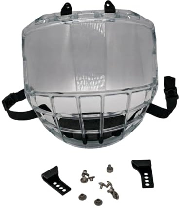 Aymzbd Ice Hockey Helmet Full Visor Anti Fog, Replace, Professional, Breathable Easy to Install Premium Anti Scratch