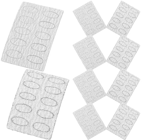 Amosfun 10pcs Pedicure Polishing Pads Nail Sanding Discs 100# Coarse 240# Fine Grit Replacement Sheets for Electric Foot File Callus Removal and Nail Exfoliation
