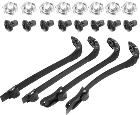 SHINYPASING Repuestos de Correas para Patines en Línea 4 Piezas Hebillas y Tornillos, Accesorio para Zapatos de Patinaje, Duradero y Seguro para Deporte al Aire Libre
