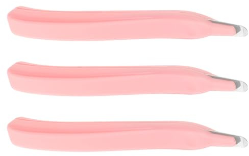 ABOOFAN 3pcs Pink Pen Type Staple Remover Set Angled Nail Puller Tool, Handheld Flat Staple Extractor for Office, School, and Home Use