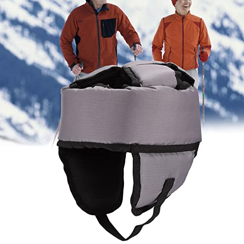 BRRNOO Gorro de Seguridad para Personas Mayores, Casco de Protección para la Cabeza Ajustable Suave Permeable Al Aire 3D con Esponja Súper Gruesa y Capa de Protección para los Oíd