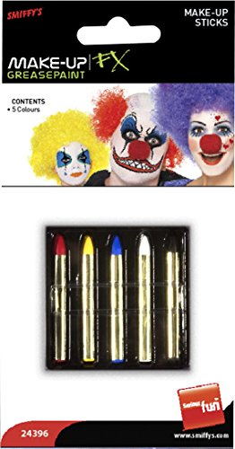 Smiffys Make-Up FX, Face/Body Paint Sticks Halloween