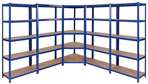Racking Solutions Discount Deal | Corner Racking Unit & 4 x Heavy Duty Racking Units 1500mm H FREE Next Working Day Delivery *