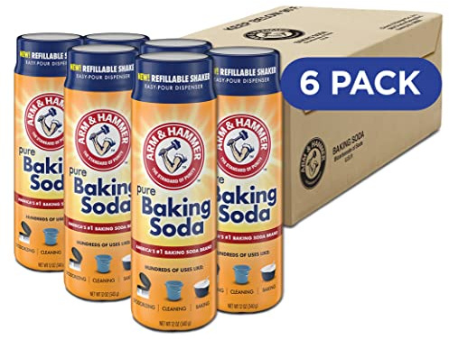 Arm & Hammer Pure Baking Soda Shaker - 12 Oz - (Pack of 6)