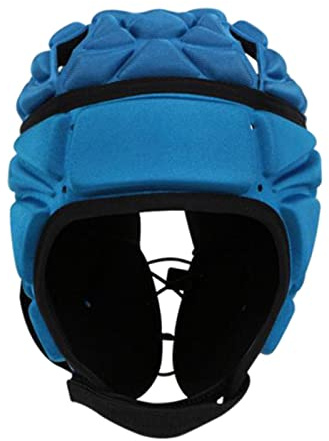 chiwanji Rugby Headguard Protector Fútbol Fútbol Casco Adulto Niño Juventud Esponja a Prueba de Golpes Scrum Hat Lacrosse Skateboard Head Cascos Protectores - Azul
