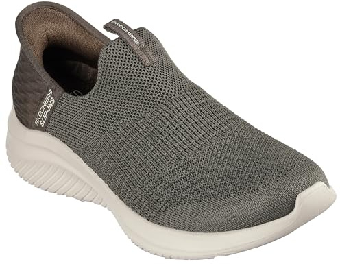 Skechers Women's Ultra Flex 3.0 Cozy Streak Ultra Flex 3.0 Cozy Streak, Olive Knit Trim, 6 UK