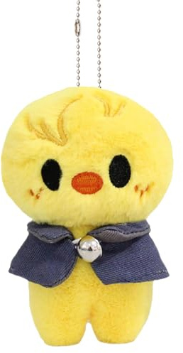 Kunaxku 12 cm Porte-clés en peluche Stray Kids série « ATE » SKZoo Porte-clés mignon pour les fans de Stray Kids, stray kids peluche, straykids (Bbokari)