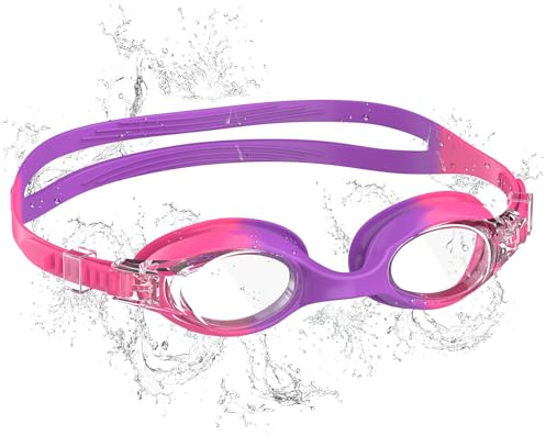 Seaflar Occhiali Nuoto Bambini, Anti-Fog con Visione Chiara, Protezione UV, Guarnizione in Silicone, Piccolo Telaio Occhiali da Nuoto Unisex per Bambini da 6 a 14 anni