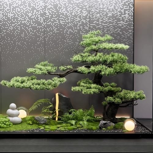 Premium konstgjord inomhusbonsai - Symbol for harmoni och tur, väderbeständig for täckta uteplatser, ger en naturlig touch till interiören.(5ft)