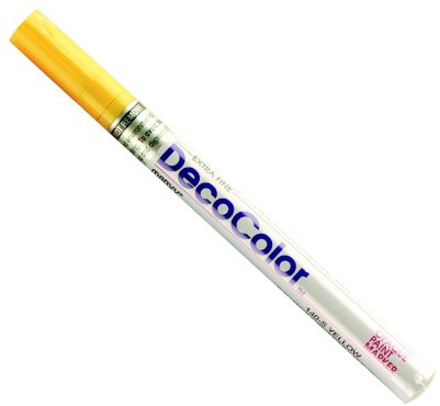 Uchida 140-C-5 Marvy Deco Color Extra Fine Paint Marker, Yellow