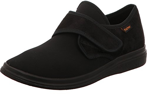 Fischer Unisex-Erwachsene Ortho, Flache Hausschuhe, Schwarz (schwarz 222), 46 EU