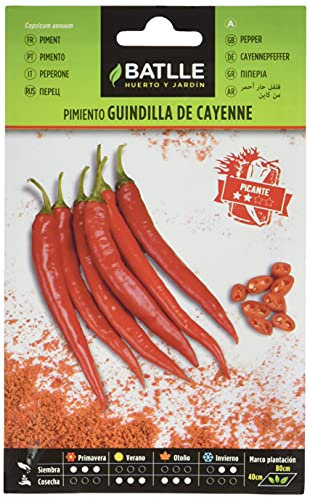 Semillas Batlle Piment DE Cayenne Rouge