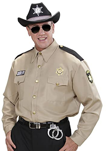 W WIDMANN MILANO Party Fashion - Costume Shérif, Chemise, Ranger, Western, Texas, Policier, Costumes de carnaval