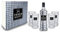Three Sixty Set / Geschenkset – Three Sixty Vodka 1L (37,5% Vol) + 4x Gläser