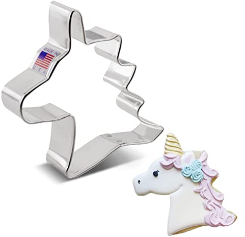 Keksausstecher Einhornkopf - 10,2 cm - Ausstechformen von Ann Clark USA