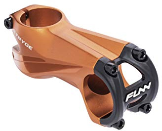 Funn Stryge Cykel Drop Styrstam med -5 Grad - Längd 75mm styrstam med 31.8mm Styrfäste, Styrstam för Mountainbike, BMX-cykel, Landsvägscykel och Gruscykel (Orange)