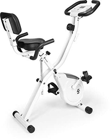 Capital Sports Azura 2 Heimtainer, mit Magnet-Widerstand, Heimtrainer-Fahrrad Klappbar, Fitness Fahrrad Heimtrainer für Ausdauertraining mit Tablet-Halterung, Fitnessgeräte für Zuhause