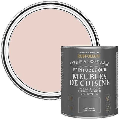 Rust-Oleum Pink Scrubbable Kitchen Cupboard Paint in Satin Finish - Pink Champagne 750ml