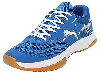PUMA Unisex Varion Ii Indoor Court Shoe, Team Royal White Gum, 43 EU