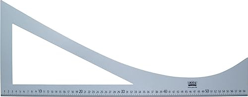 Reverswinkel 60cmx24cm aus Leichtmetall Lineal Schneiderwinkel von JKOS (Reverswinkel 60cm)
