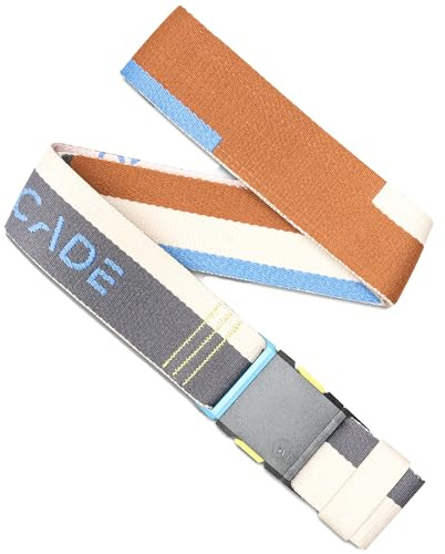 Arcade Belts A2 Unisex Adventure Belt: Heavy Duty Stretch, Metal Free Buckle, Sierra - Bay/Horizon, Standard (Up to 40); 1.5 Wide
