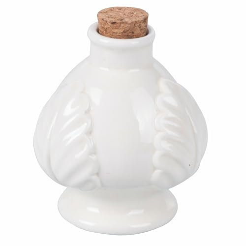 Villa d'Este Home Tivoli Pumo Mini huilier 120 ML en céramique, Bouchon en liège, Sable, 4 Tons