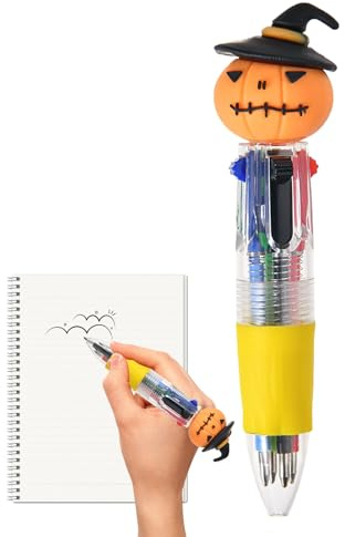 yztju Stylo à bille d'Halloween - Crayons de couleur pour - Écriture liquide pour les vacances, le dessin, l'apprentissage, l'école, les cours et les étudiants