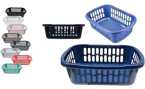 PARENCE.- Corbeille en Plastique 34x24 cm – panier de Rangement Multi-Usages