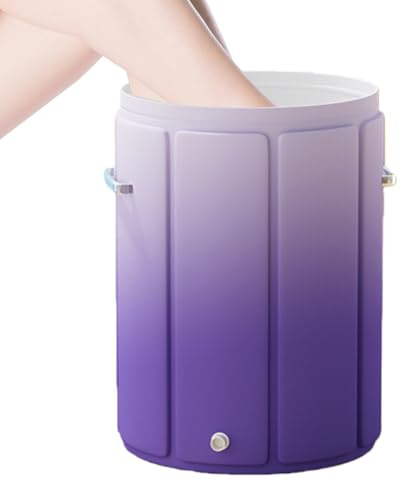 Vasca da bagno – Secchio massaggiante pieghevole, vasca idromassaggio per piedi, materiale robusto e leggero, comodo da installare, accessorio per bagnoschiuma per anziani, donne, uomini, anziani