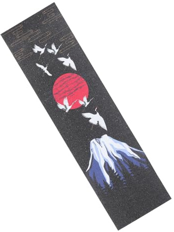 Homoyoyo Adesivo Antiscivolo per Skateboard e Monopattino, Nastro Carta Vetrata Satinato Resistente, Decorazione Adesiva per Grip Superficie Ruvida Antiscivolo, Facile da Rimuovere