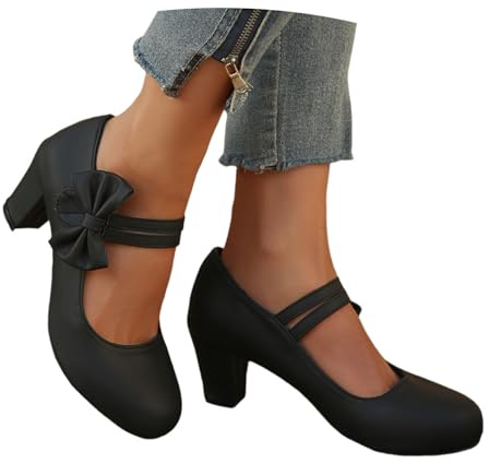 2026 Costume Shoes, Traditional Shoes with Heels, Chunky Dance Shoes, Bridal Shoes, Ballerinas with Block Heel, Elegant Shoes Heel