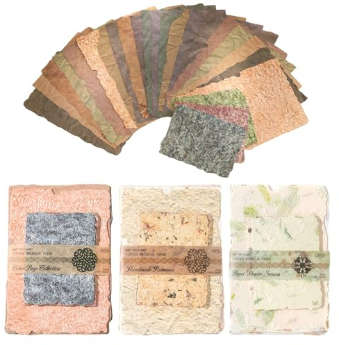 Decoupage Paper Sheets, Scrapbooking Paper, Vintage Journaling Supplies Set of Three, Craft Paper Collection for Creative Projects, Decorative Paper Sheets for Art and Crafting