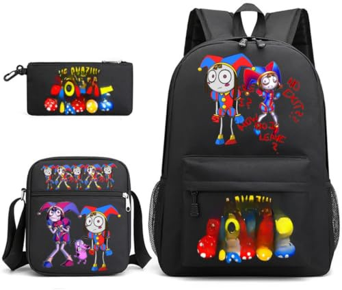 Mochila Infantil, Bolso Cruzado y Estuche para Lápices