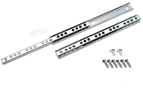 Ball Bearing Drawer Runners Groove Slides, H-17mm L-246mm (1 Pair)