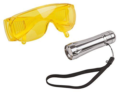 KS Tools 550.1190 UV-Lecksuch-Taschenlampen-Satz,2-tlg., Schwarz, Gelb