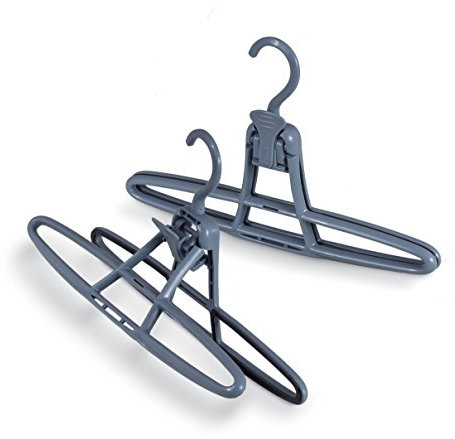 Pinze Appendiabiti Antiscivolo - Grucce con Clip per Appendere Gonne e Pantaloni in maniera Pratica e Semplice - 2 Pezzi 30x18,5x2 cm - Domopak Living