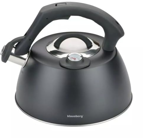 Klausberg Flöjtpanna, vattenkokare 3,0 l med termometer i rostfritt stål, KB-7371