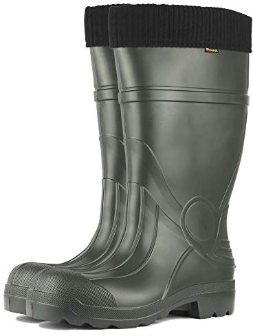 Demara Men’s Wellington Boots, -35 C Thermall, EVA Foam, Extra Insulation, Outdoor Boots for Fishing, Hunting and Gardening, Waterproof Wellies Easy On and Off (8 UK)