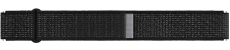 Samsung Fabric Band (Wide, S/M) ET-SVR94 für die Galaxy Watch6, Uhrenarmband, Original Armband, Stoffband, gewebtes Nylon, Wide, Klettverschluss, flexible Armbandlänge, schwarz