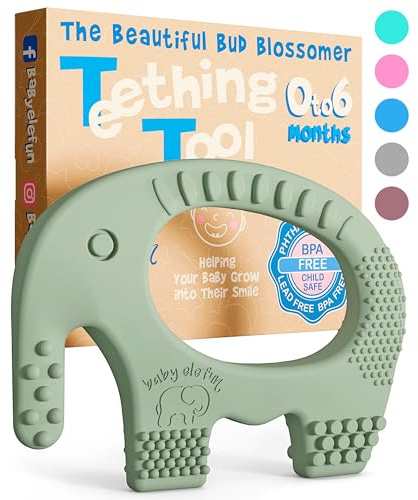 Baby Elefun Baby Teething Toys 5X Pain Relief Zero Delay 0-6 Months