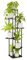Bamworld Pflanzenständer Blumenständer für Draußen Pflanzenregal Blumentreppe Metall Outdoor Balkon Deko Schlafzimmer Blumentopf Zimmerpflanzen Pflanztisch(braun)