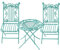 3pcs Miniature Bistro Table and Chair Set Furniture for Scale Tiny House Stylish Dollhouse Accessories for Collectors