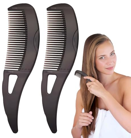 Dandruff Comb,2Pcs Scalp Comb for Dandruff Removal,Hollow Tooth Lice Com b for The Effective Removal of Dandr uff and Lic e,8.3x2.1 Inch Lice Combs for Women Men