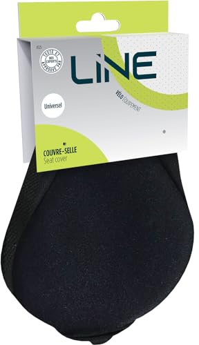 Couvre Selle Unisexe Gel Universel Velo Noir - Cover Seat - Housse DE Siege DE Velo - LINE