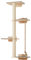 VEVOR Katzenbaum 125 cm, 4-stöckiger Katzenregalbaum, Katzenwandmöbel-Set mit 4 Sprungbrettern, Katzenkratzturm bis zu 18 kg, Wandkratzbaum aus Kiefernholz zum Schlafen, Spielen und Klettern