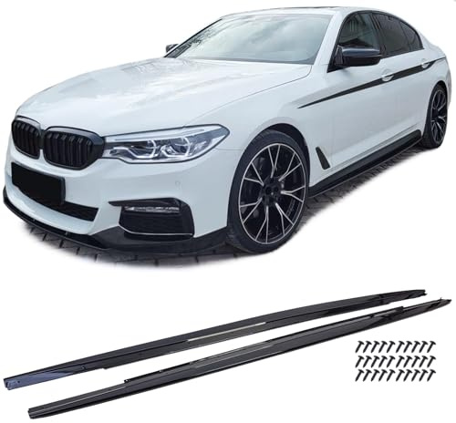 Aufsatz Seitenschweller Schwarz Glanz passend für 5er BMW G30 G31 ab 2017