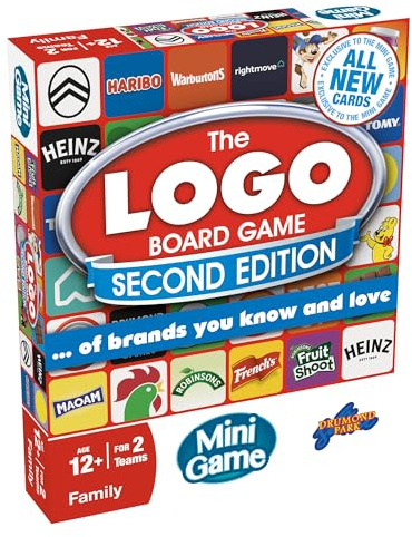 Drumond Park The LOGO Mini Board Game Second Edition - The Mini Family Travel Board Game of Brands and Products You Know and Love